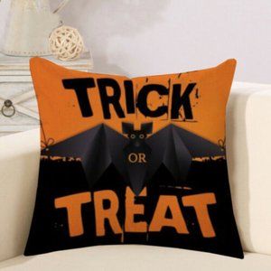 SALE!!! New TRICK OR TREAT Halloween Cushion Pillow Cover